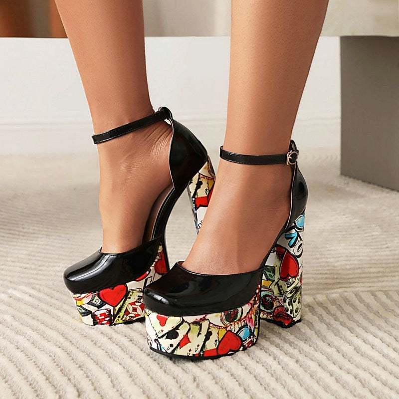 Chunky-heeled Ultra-high Waterproof Platform Sandals