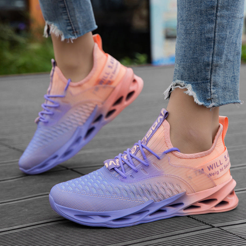 Couples Flyknit Plus-Size Casual Running Shoes