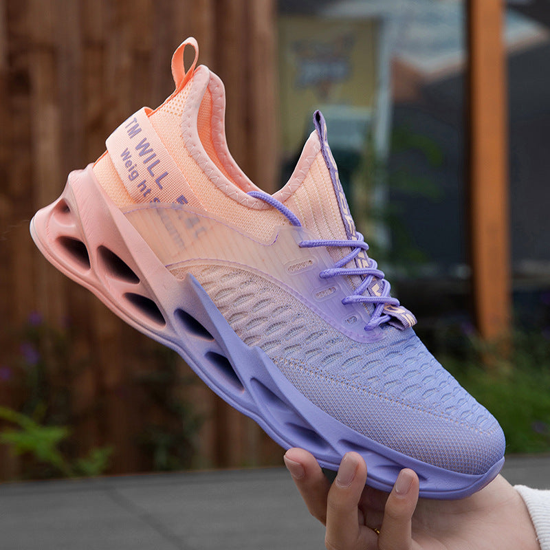 Couples Flyknit Plus-Size Casual Running Shoes