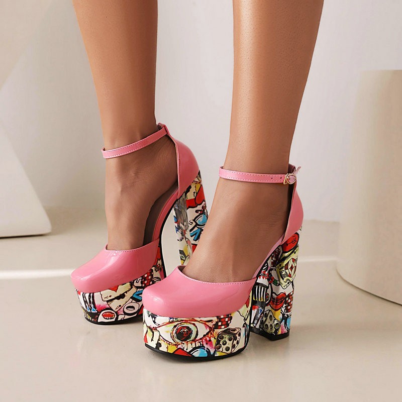 Chunky-heeled Ultra-high Waterproof Platform Sandals