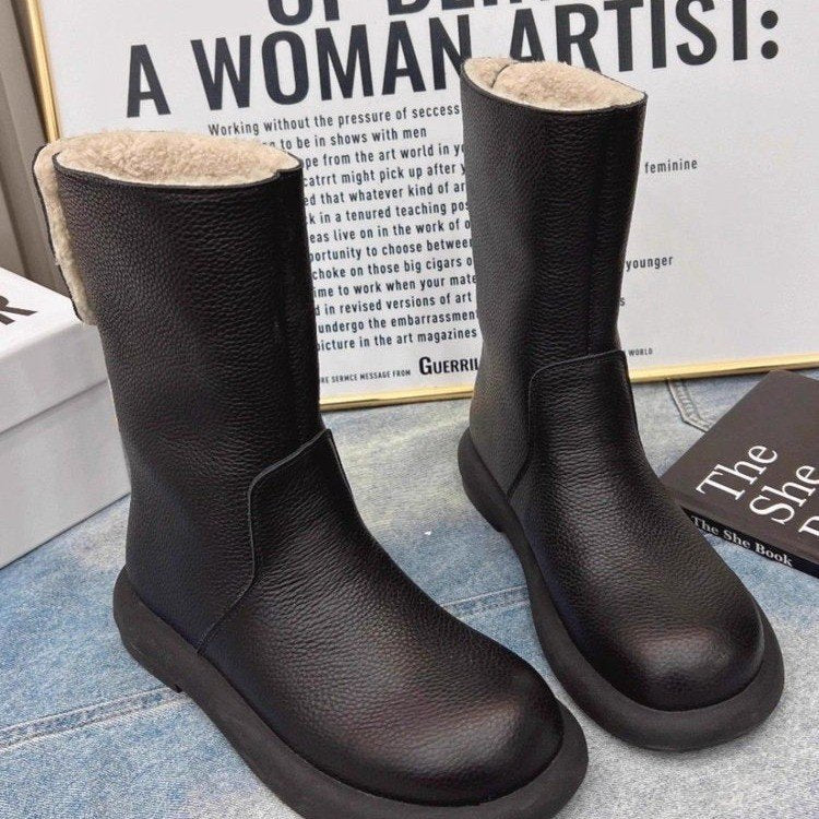 Womens Stylish Non-slip Thick-soled Snow Boots