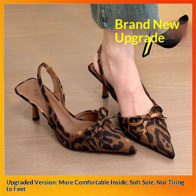 Female Solid Color Casual Bow-tie Toe-closed Sandals