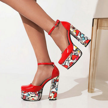 Chunky-heeled Ultra-high Waterproof Platform Sandals